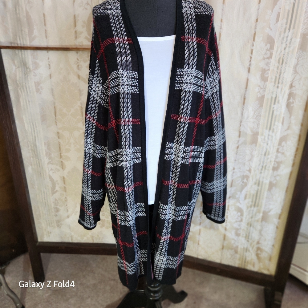 Croft Barrow Black and Red Plaid Jacket
